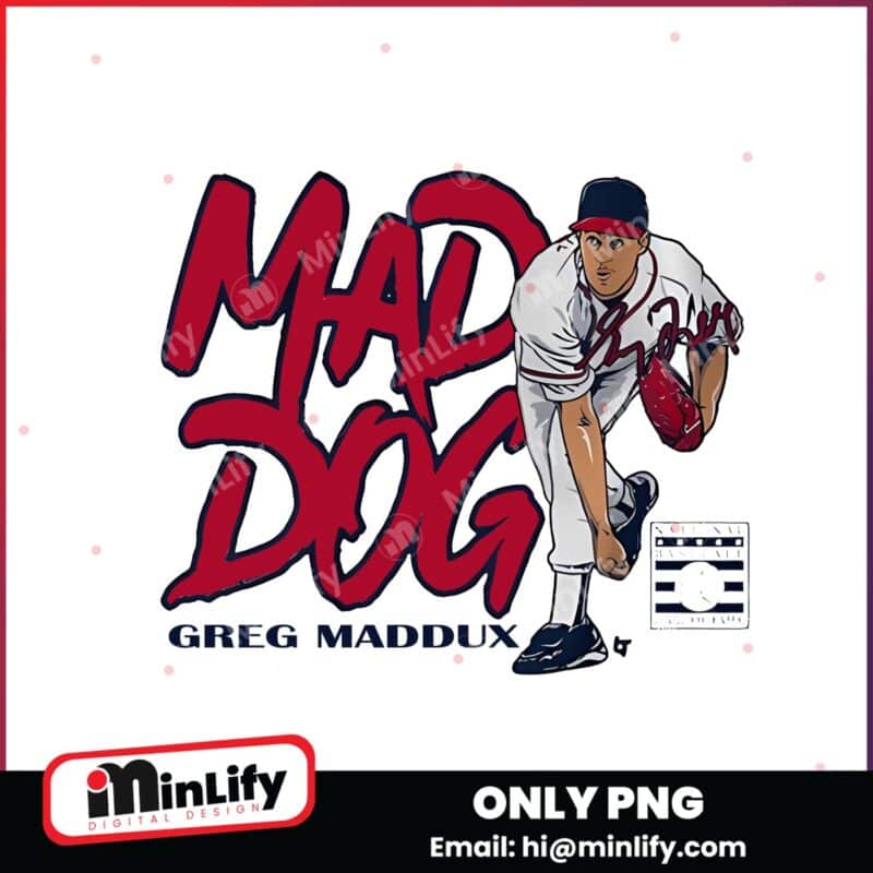 Greg Maddux Mad Dog Atlanta Braves Signature Png