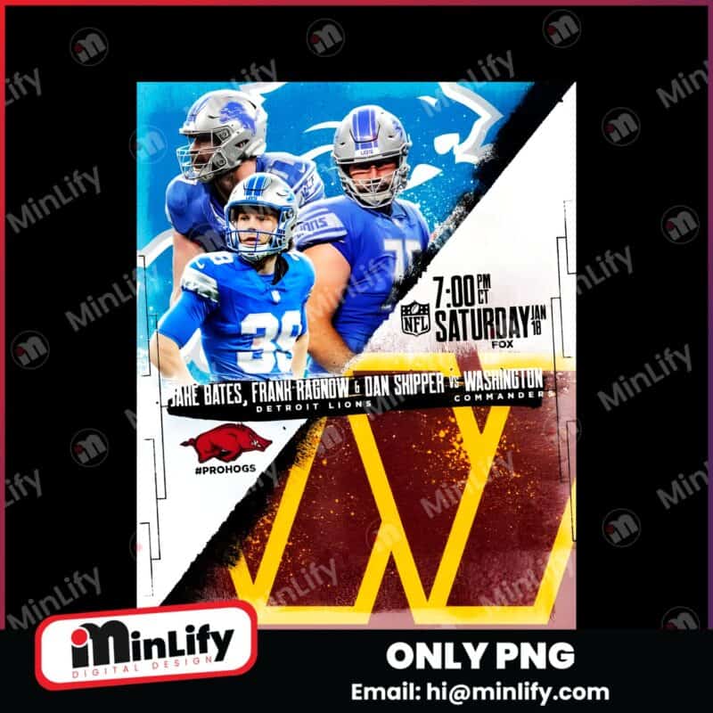 Jake Bates Frank Ragnow And Dan Skipper Lions Vs Commanders PNG