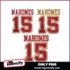 Kansas City Chiefs Mahomes 15 Glitter Png Sublimation