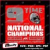 Ohio State Buckeyes 2024 CFP National Champions SVG