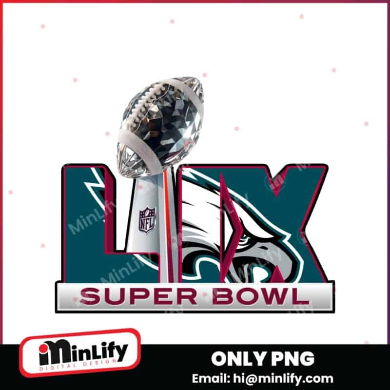 Philadelphia Eagles LIX Super Bowl Logo Trophy PNG