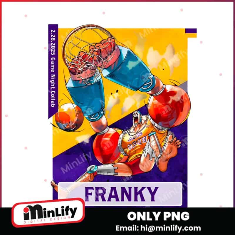 Franky Los Angeles Lakers X One Piece PNG