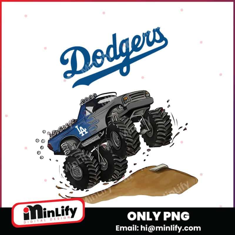 Los Angeles Dodgers Monster Truck Baseball Team Png