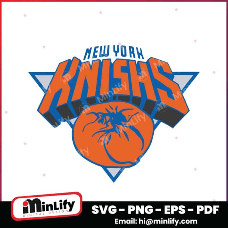 New York Knishs Funny New York Knicks Basketball Parody SVG