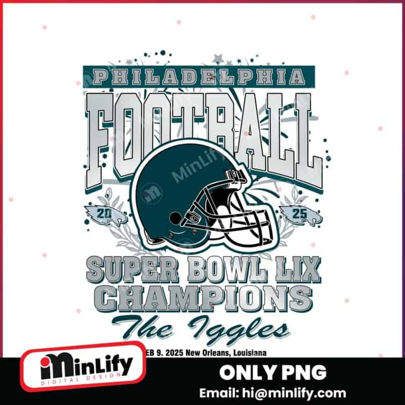 Philadelphia Football Super Bowl LIX Champions PNG