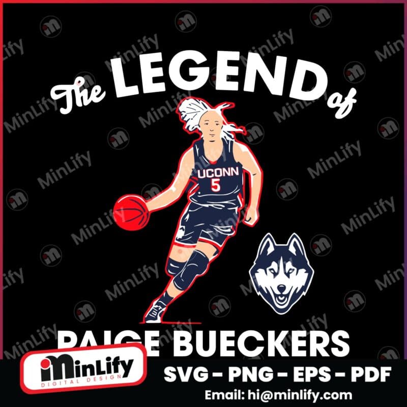 The Legend Of Paige Bueckers Uconn Huskies Basketball SVG