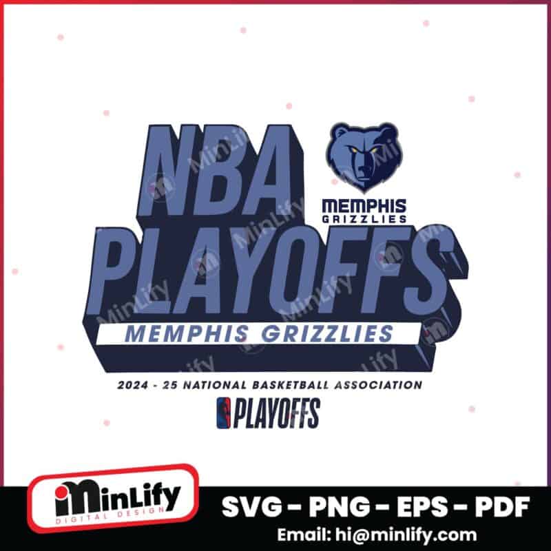 Memphis Grizzlies 2025 NBA Playoffs Participant Master Svg