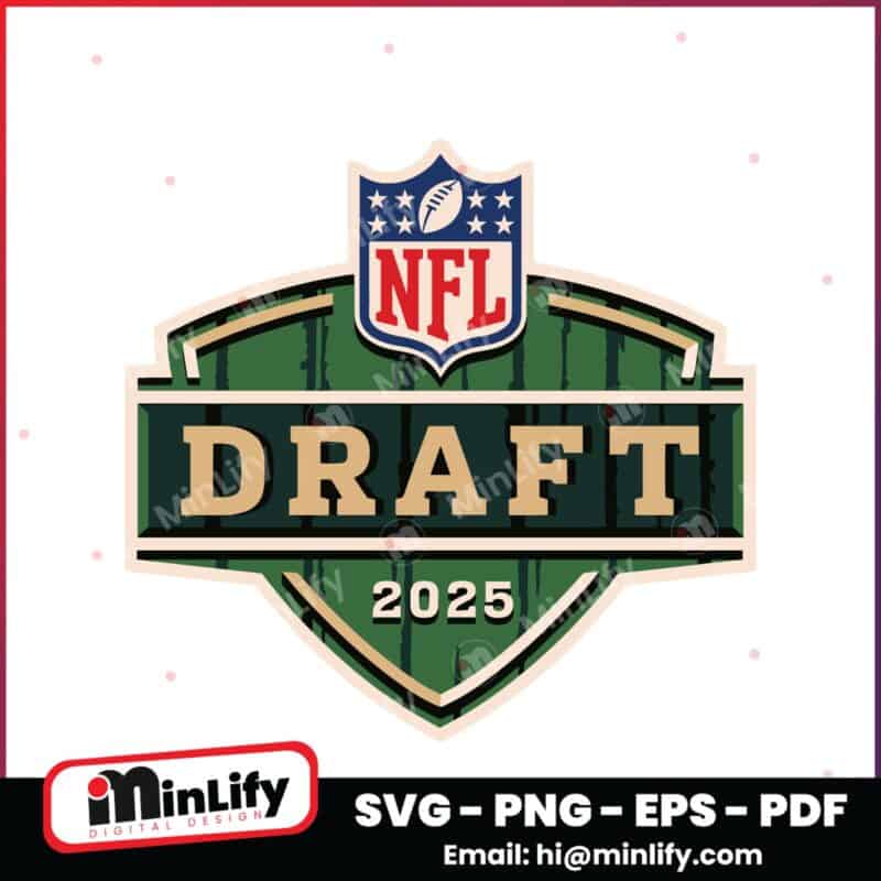 NFL Draft 2025 Logo First Round Picks America Football Svg