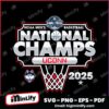 Uconn Huskies National Champions 2025 Ncaa Basketball SVG